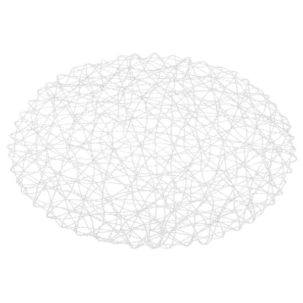 Vit Rund Köksunderlägg i Stärkt Papper, 35 cm Diameter
