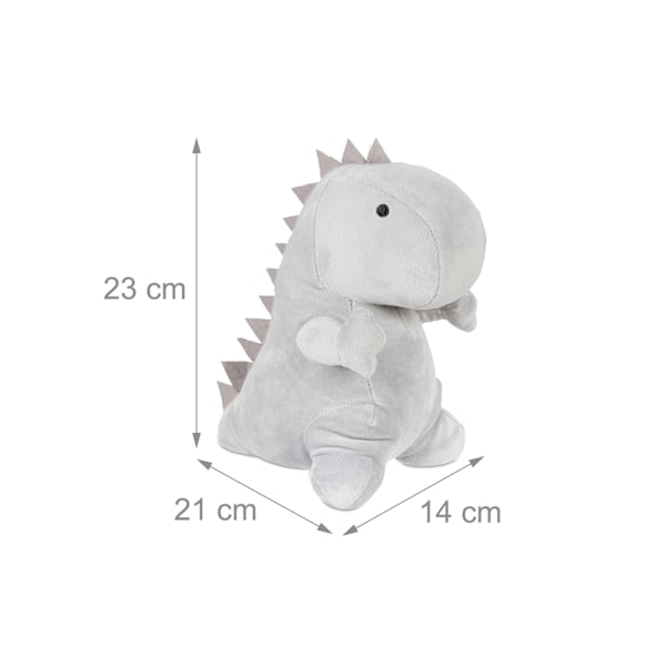 Grå dørstop Dino