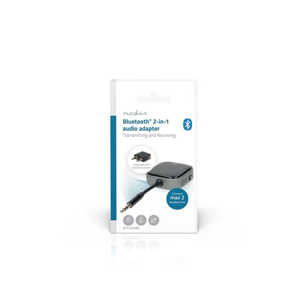 Bluetooth Audio Adapter, USB-C, Dual Pairing, 13 timers batteri