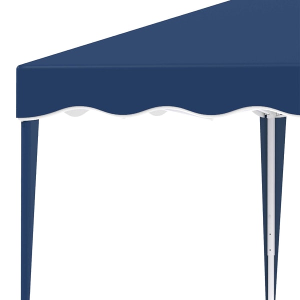 Folde Gazebo Pavillon 3 X 3 M Havepavillon Foldeligt Festtelt Højdejusterbart Havetelt Med Transportpose Uv Beskyttelse Stål Oxford Blå