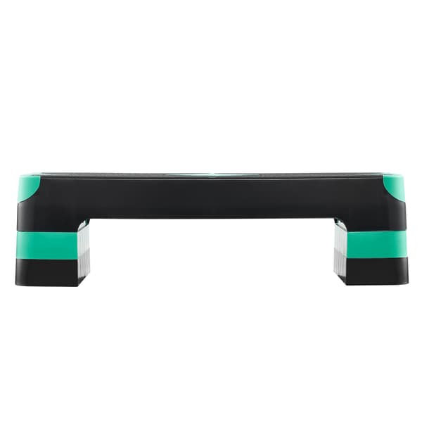 Aerobic Step Platform 28-tums, Justerbar, 4 Steghöjder, Halkfri