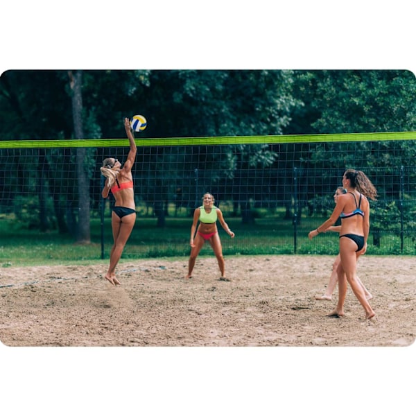 Net og stativ til volleyball og badminton, 570 cm