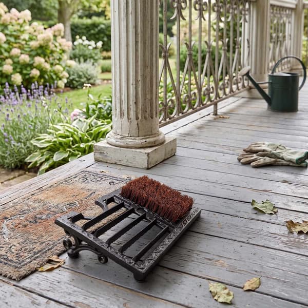 Stövelskrapa – Gjutjärn med borst, stöveljack