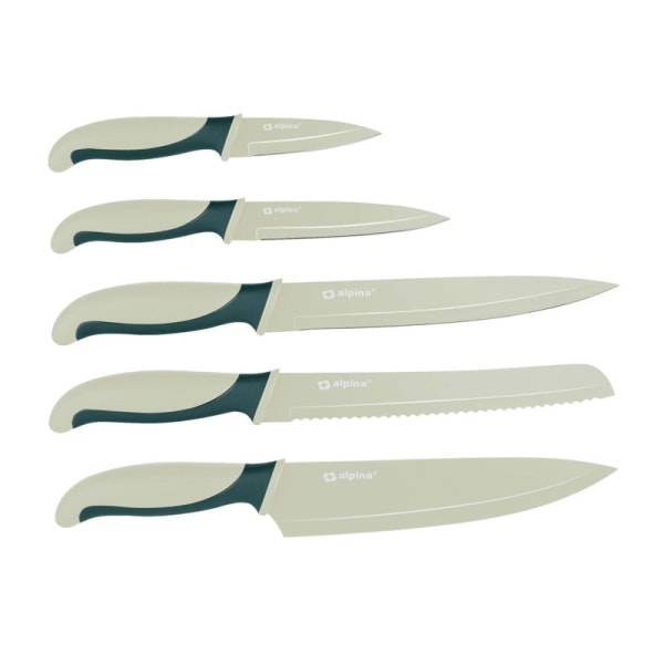 Alpina - Rostfritt stål knivset (grön)