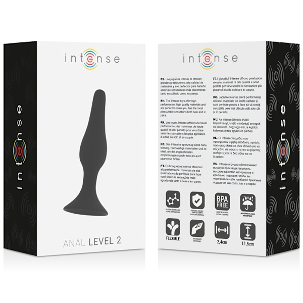 Intense - Anal Level 2 11,5Cm Svart