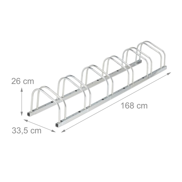 Cykelstativ til 6 cykler