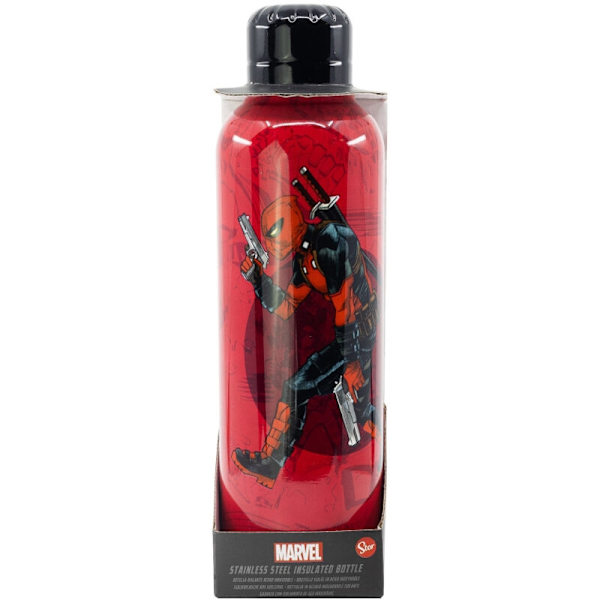 Deadpool vandflaske i rustfrit stål, 515 ml kapacitet