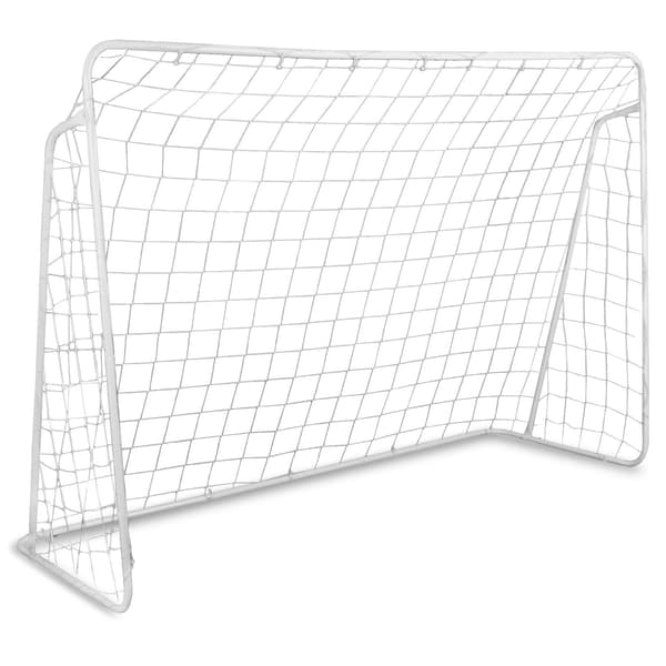 Fodboldmål med målnet, 245x155x80 cm, stålramme