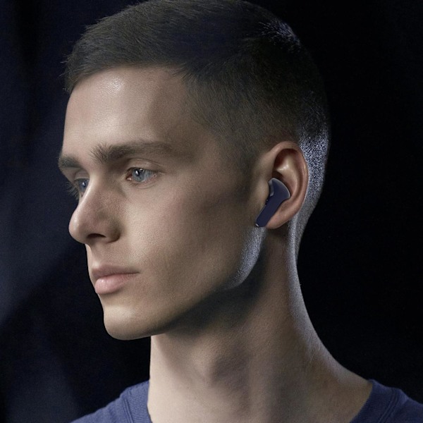 In-ear TWS Bluetooth trådløse hovedtelefoner, blå