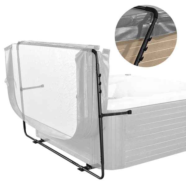 Lyft för bubbelpoolskydd, justerbar 135–235 cm, aluminium