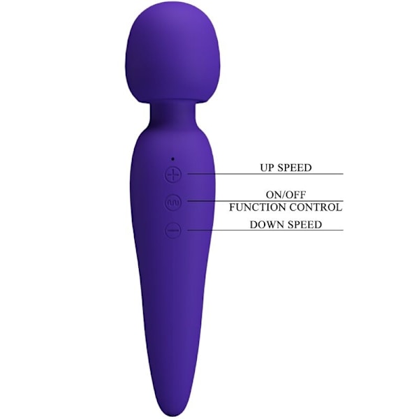 Pretty Love - Meredith Massager 12 Vibrationslägen Lila