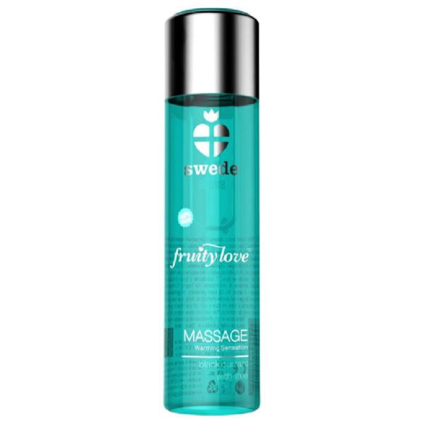Swede - Fruity Love lämmittävä vaikutus hierontaöljy mustaherukka ja lime 120 ml