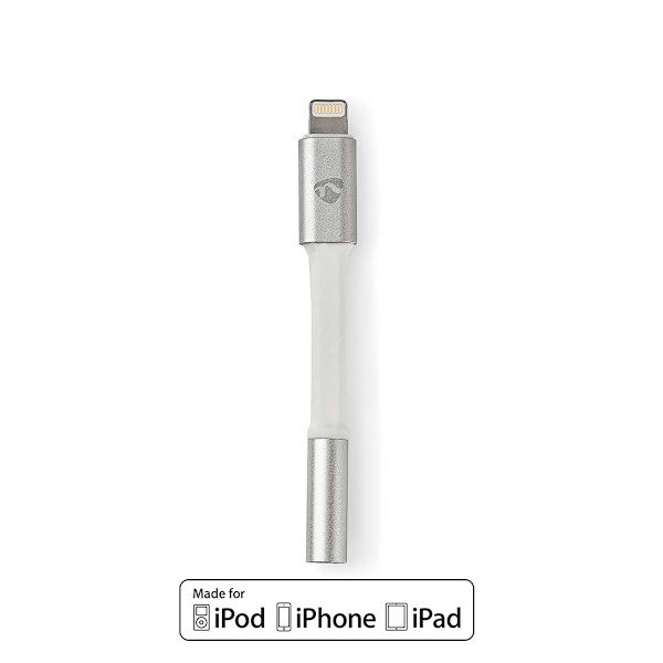 Lightning Adapter | Apple Lightning, 8-stifts | 3.5 mm Hona | Guldplaterad | 0.15 m | Rund | Aluminium