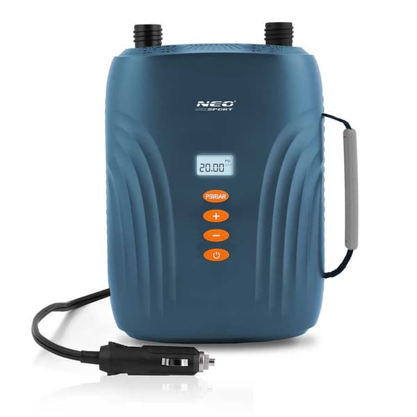 Elektrisk SUP-pumpe, 12V bilstrøm, 6 dyser, 20 PSI