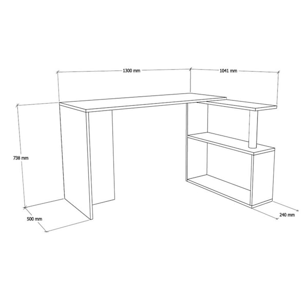 Study Desk Cayko - Atlantic