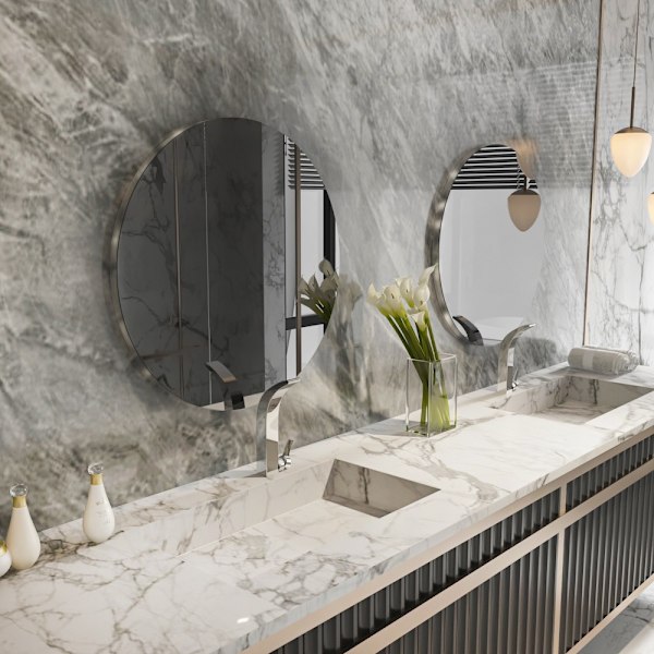 Mirror Oneas - Mørkegrå, Sølv