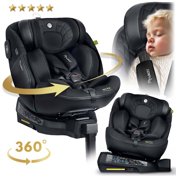 Nukido Aero Line Autostol Sort 0-36kg ISOFIX