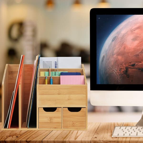 Bamboo Desk Organizer