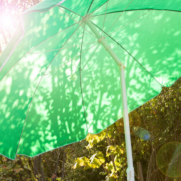 Parasol til tallerkener hvid