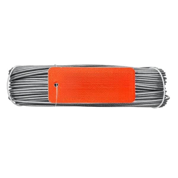 Rustfri stålwiresæt, 2 mm, 35,1 m, PVC-belagt