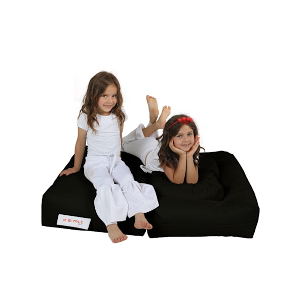 Garden Bean Bag Kids Dobbeltsæde puf - Sort
