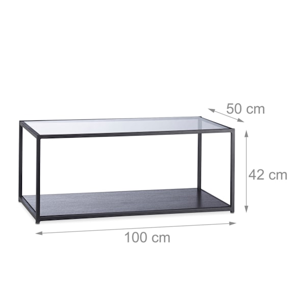 Glas sofabord