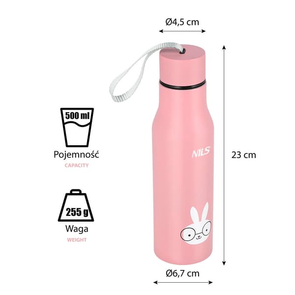 Bunny Thermal Cup – Isolerad, läckagesäker, 12 oz