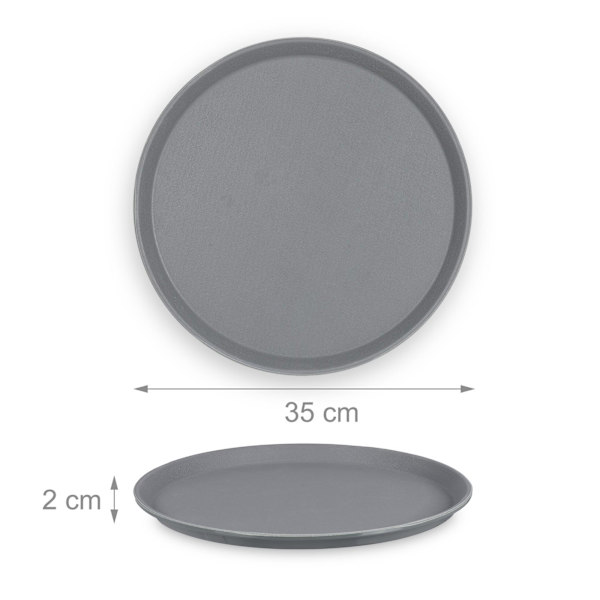 Rund serveringsbricka 2-pack 35 cm