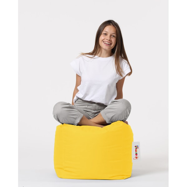 Garden Pouff Square Pouf - keltainen