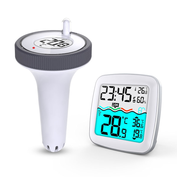 Väderstation med poolsensor BD-913 vit