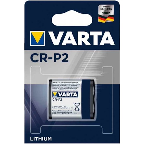 VARTA litiumcylindriskt batteri CR-P2