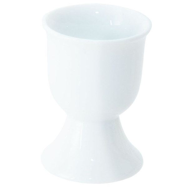 Elegant porslinsäggkopp med stilren och lätt att rengöra design