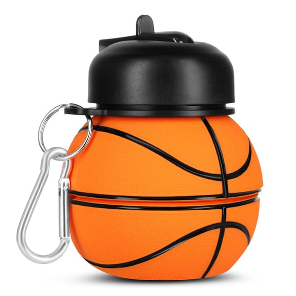 Folding Silikone Cup 550ml – Basketball Design
