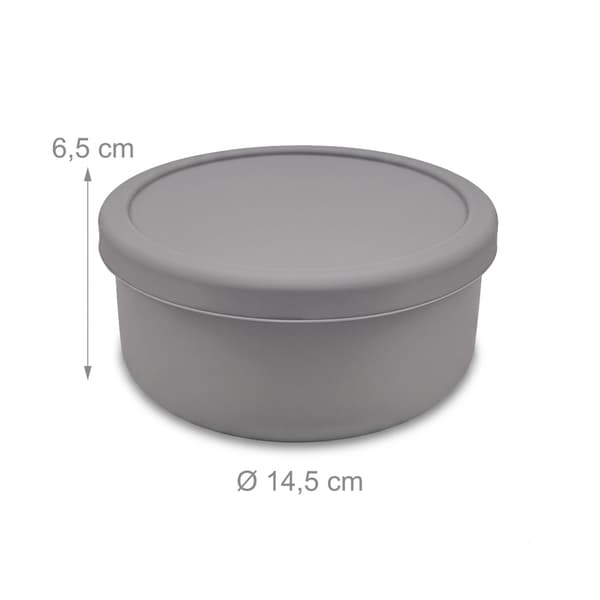 Silikonformade pizzadegslådor med lock, 4-pack