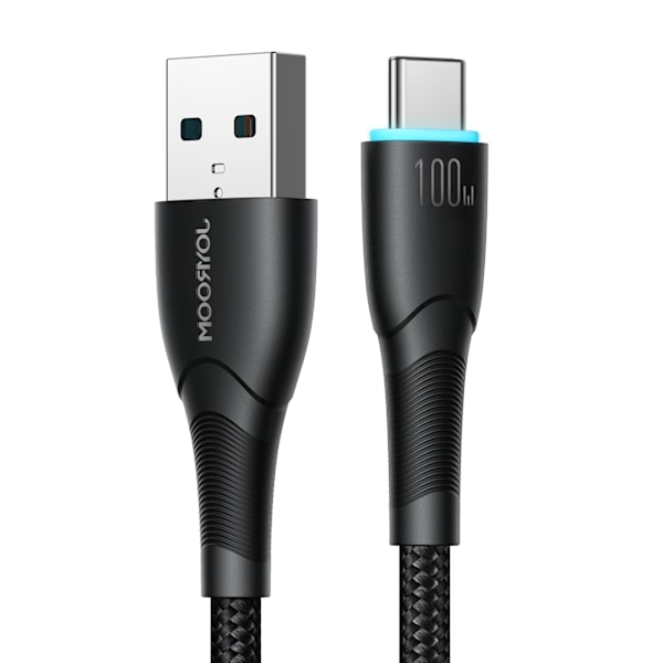 Starry Series USB-A - USB-C kabel 100W 1m sort
