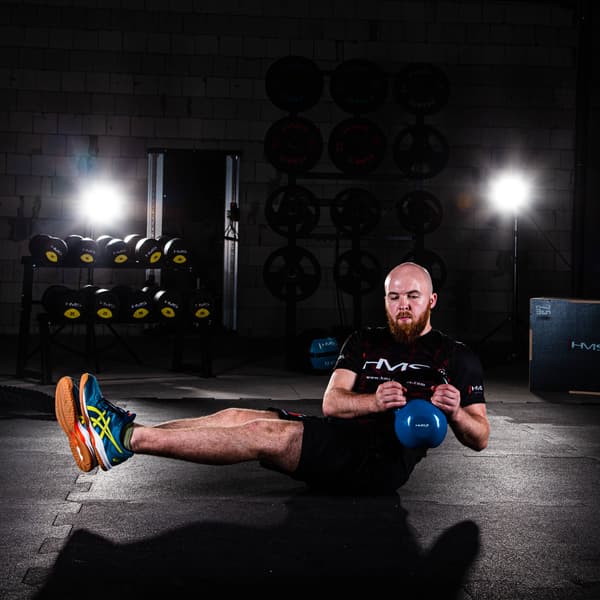 8 kg Gjutjärn Kettlebell – Blå