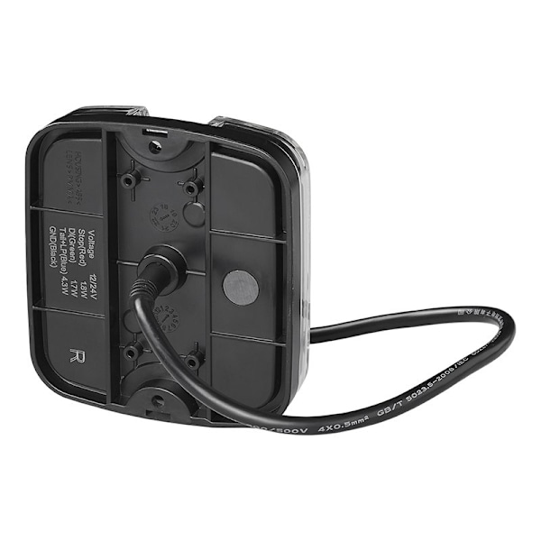 Baglygte 4 funktion 105 x 95 mm LED + GLOW højre