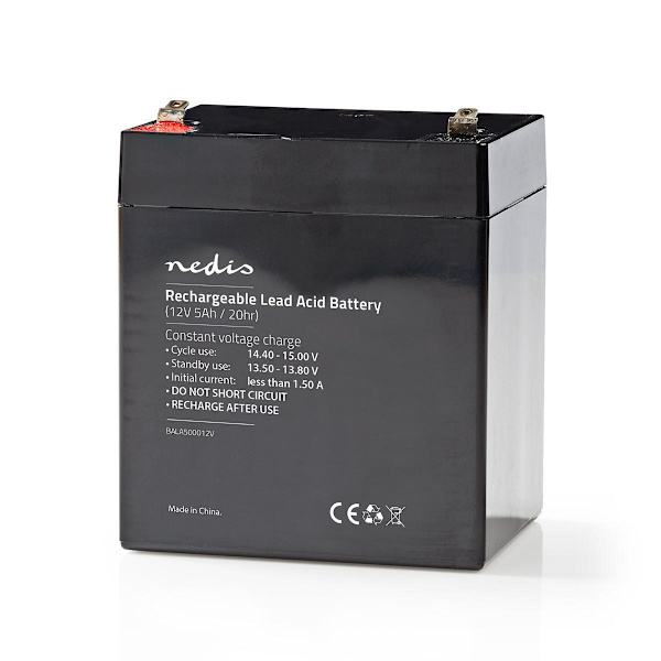 Genopladeligt blybatteri | Bly-syre | Opladningsbar | 12 V | 5000 mAh
