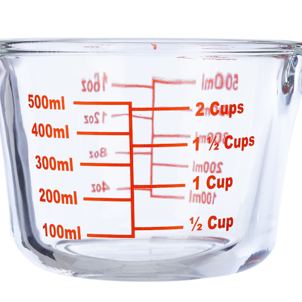 Måttkanna i glas 500 ml