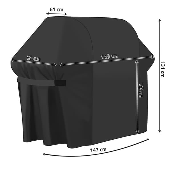 Puutarhatrillin kansi 147x61x122cm