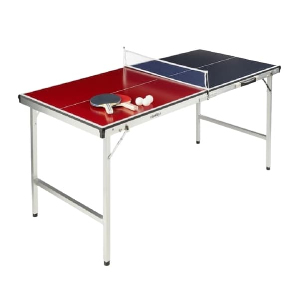 Fällbart bordtennisbord med tillbehör