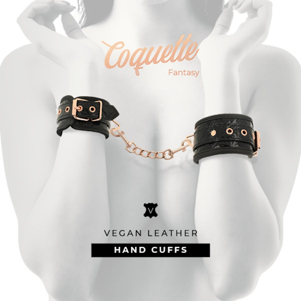 Coquette Chic Desire - Black Edition Premium käsiraudat neopreenivuorella