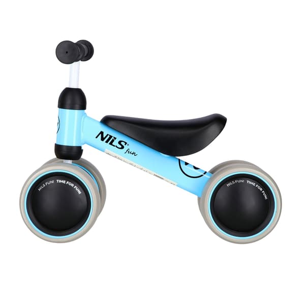 Blå balancecykel til børn, letvægts, justerbar