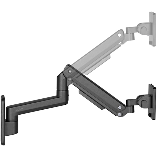 Näytön varsi Seinäkiinnitys 17-49" kaasujousi 424mm max 20kg