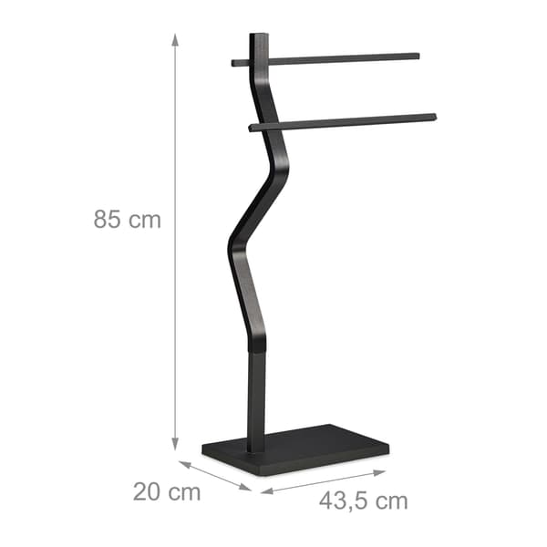 Handdukshängare med svängd design
