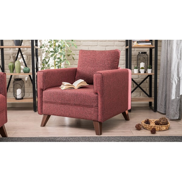 1-sædet Sofa Bella Lænestol - Claret Rød