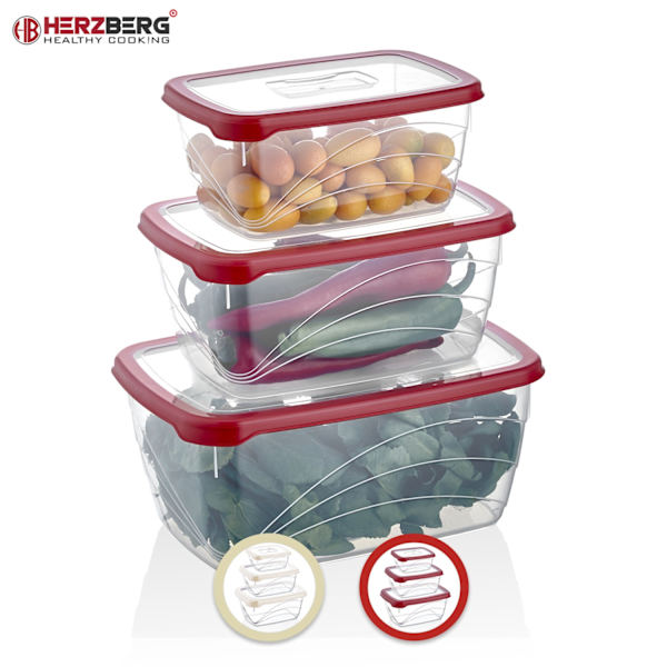 Herzberg 3 delar extra djup Bio Saver Box Set Elfenben