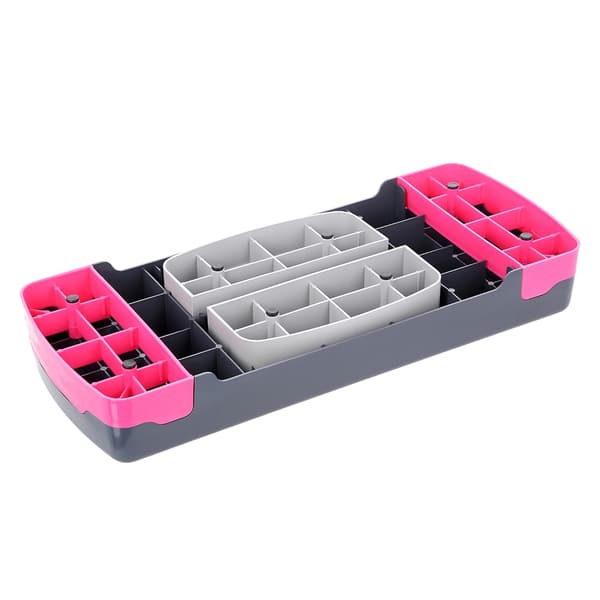 Aerobic Step Platform, vaaleanpunainen/harmaa, säädettävä korkeus