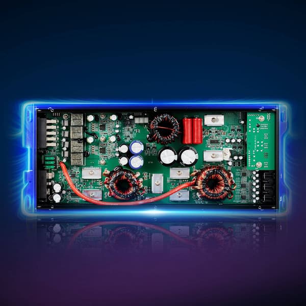 5-kanals bilförstärkare, klass D bryggbar 1000W