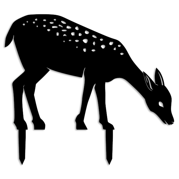 Gazelle med dekorative objekter 01